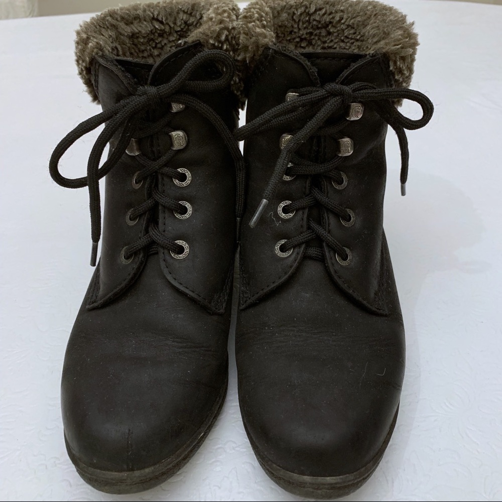 Salamander Black Waterproof Ankle Boots Sz 7